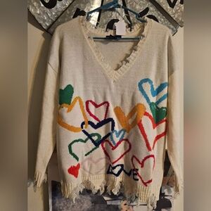 Cute heart sweater!